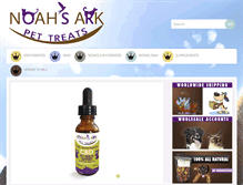 Tablet Screenshot of noahsarkpettreats.com